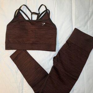 Gymshark Adapt Marl Seamless Sports Bra & Leggings Set